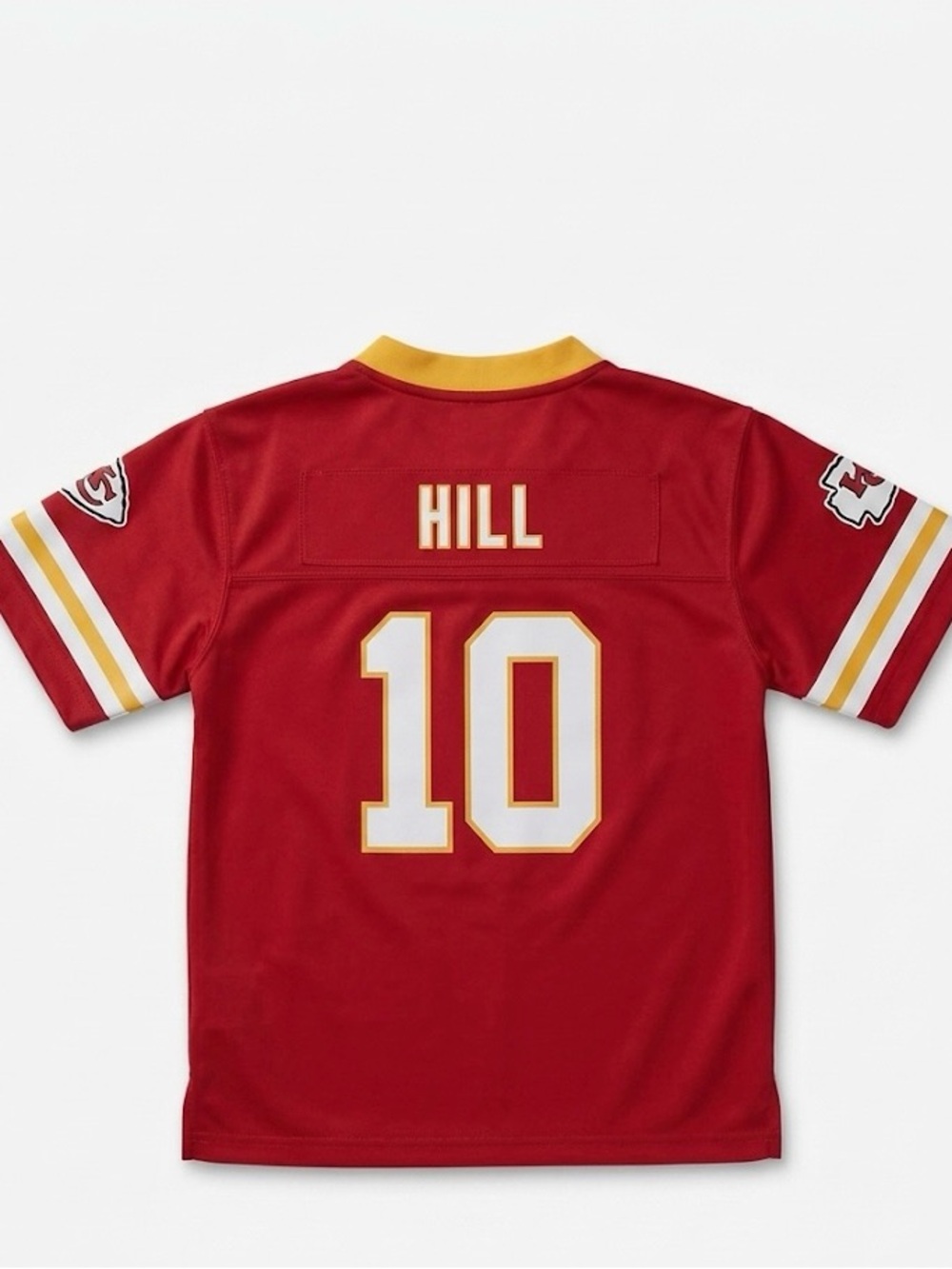🔥 NFL KANSAS CITY CHIEFS TYREEK HILL # 10 JERSEY RED GOLD YOUTH SIZE XL 12 - 14 - Picture 3 of 4